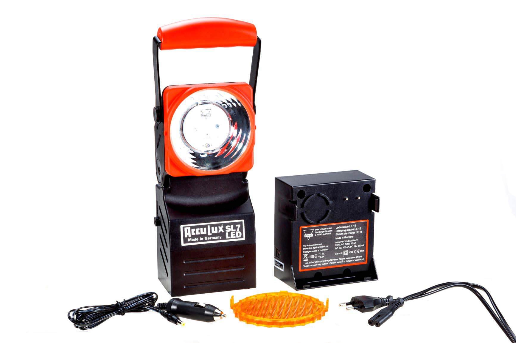 قیمت انواع چراغ قوه آتش نشانی AccuLux SL 7 LED Set ضد انفجار آکولوس شارژی