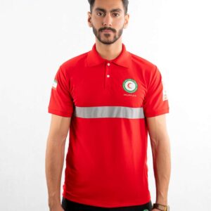 تیشرت هلال احمر قرمز ساده