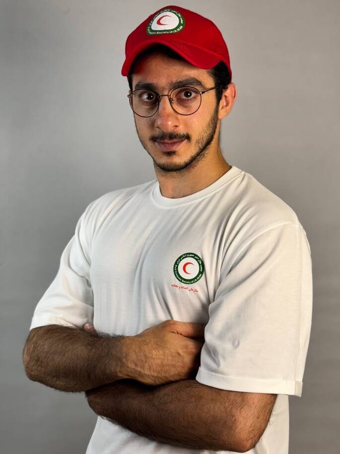 تیشرت یقه گرد هلال احمر