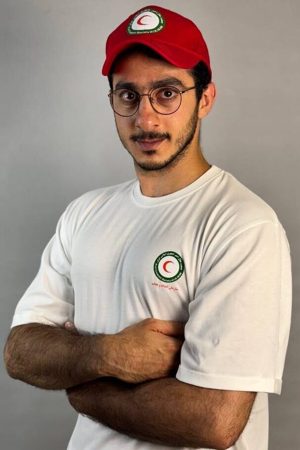 تیشرت یقه گرد هلال احمر